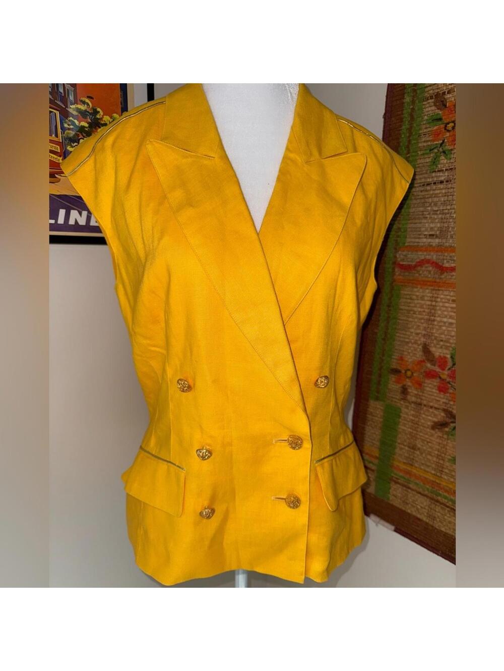 Vintage Mondi Yellow Women's Vest